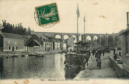 Dinan * Vue Sur Le Bateau Vapeur , à Quai * Le Viaduc - Dinan