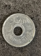 5 Centimes Cents 1943 Indochine Colonie France - Otros – Asia