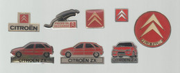 PINS PIN'S AUTO CITROEN 658 AUTOMOBILE LOGO ZX FELIX FAURE  LOT 8 PINS - Citroën