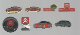 PINS PIN'S AUTO CITROEN 659 AUTOMOBILE LOGO BX ZX FELIX FAURE  LOT 8 PINS - Citroën