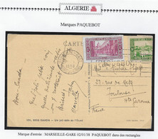 Algérie - Maritime - Paquebot - Carte - Andere & Zonder Classificatie
