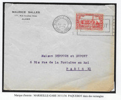 Algérie - Maritime - Paquebot - Lettre - Other & Unclassified