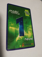 FRANCE/FRANKRIJK  Mobi Recharge  1 HEUR    PREPAID  USED    ** 6643** - Voorafbetaalde Kaarten: Gsm