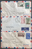 Cambodge Divers Lot De 3 Enveloppes - Divers Premiers Vols - (C2031) - Camboya