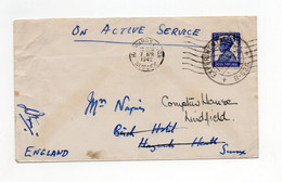 !!! INDES ANGLAISES, LETTRE DE 1942 CACHET EXPERIMENTAL FPO B526 - 1936-47 Koning George VI