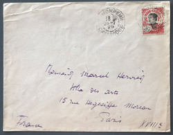 Indochine N°104 Sur Enveloppe TAD PHNOM PENH, Cambodge 23.5.1925 Pour Paris - (C1846) - Storia Postale