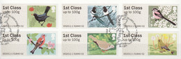 Great Britain Automatenmarken 2011 Mi 9-14 Canceled BIRDS - Post & Go Stamps