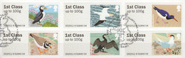 Great Britain Automatenmarken 2011 Mi 21-26 Canceled BIRDS - Post & Go Stamps