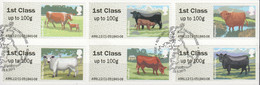 Great Britain Automatenmarken 2012 Mi 40-45 Canceled COWS - Post & Go (distributeurs)