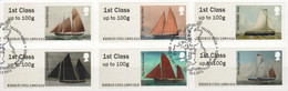 Great Britain Automatenmarken 2015 Mi 81-86 Canceled SAILING SHIPS - Post & Go (distributeurs)