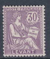 Levant N° 18 X Partie De Série : 30 C. Violet-brun Trace De Charnière Sinon TB - Unused Stamps