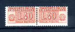 1953 REP. IT. PACCHI CONCESSIONE N.1 MNH ** RUOTA ALATA - Concessiepaketten