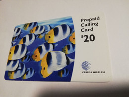 BERMUDA  $20,-   BERMUDA    TROPICAL FISH  C&W    PREPAID CARD  Fine USED  **6662** - Bermudes