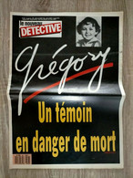 Le Nouveau Detective N° 366 Affaire GREGORY 21/09/1989 Témoin En Danger De Mort - Lug & Semic