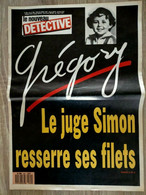 Le Nouveau Detective N° 349 Affaire GREGORY 25/05/1989 Le Juge Simon - Lug & Semic