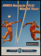 Swatch Beach Volley Tour 2003 Carte Postale - Pallavolo