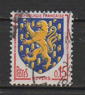 Timbre N° 135, ARMOIRIES Ville De NEVERS , Avec Impression Décalée - Used Stamps