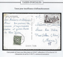 Algérie Taxe Sur Carte - Timbres-taxe