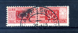 1946-51 REP. IT. 50lire PACCHI POSTALI N.76 USATO - Postpaketten