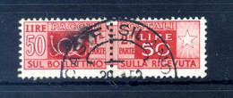 1946-51 REP. IT. 50lire PACCHI POSTALI N.76 USATO - Pacchi Postali