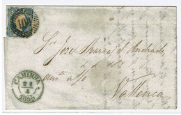 Portugal, 1855, # 6, Caminha-Valença - Cartas & Documentos