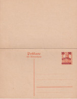 DANZIG    ENTIER POSTAL/GANZSACHE/POSTAL STATIONERY CARTE AVEC REPONSE - Postal  Stationery