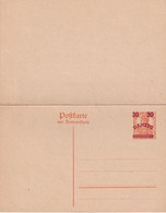 DANZIG    ENTIER POSTAL/GANZSACHE/POSTAL STATIONERY CARTE AVEC REPONSE - Ganzsachen