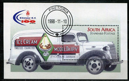 South Africa SA 1997 MS Cover Ice Cream, Food, Model Dairy, Automobile , Transportation , Van  (**) - Covers & Documents