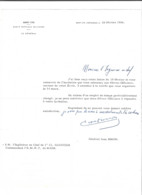 ( 4564) LETTRE A ENTETE SAINT CYR COËTQUIDAN 26 02 1964 GENERAL JEAN SIMON POUR L'INGENIEUR EN CHEF GAUGIER DE E M P T D - Documents