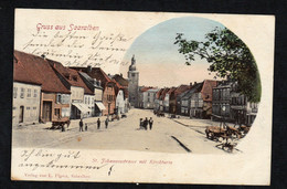 Sarralbe (57) Gruss Aus Saaralben St Johannesstrasse Mit Kirchturm (Ed. L. Pigeot  49495) - Sarralbe