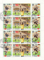 YEMEN 1150-1152,used Sheet,football - Used Stamps
