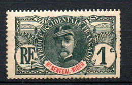 Col24 Colonies Haut Sénégal & Niger N° 1a Sans Accent Neuf X MH Cote : 20,00  € - Unused Stamps