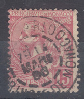 Monaco 1891 Mi#15 Used - Oblitérés