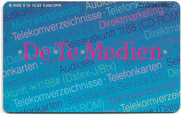 Germany - X 15 - DeTeMedien, 12.1993, 6DM, 5.000ex, Used - X-Series : Publicitaires - D. Postreklame