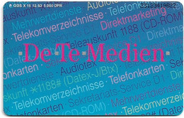 Germany - X 15 - DeTeMedien, 12.1993, 6DM, 5.000ex, Used - X-Series : Publicitarias De La  Postreklame Alemana