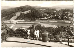 Porta Westfalica 1961 " Blick Vom Kaiser-Wilhelm-Denkmal Auf Hausberge + Jacobsberg " Bedarf Heuß II Nach Köln - Minden