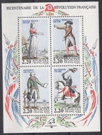 France – 1989 – Bloc – Bicentenaire De La Révolution Française - Bloc Souvenir - Bloques Souvenir