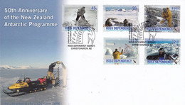 Ross Dependency 2006 50th Ann. New Zealand Antarctic Programme 5v FDC (ROF157) - Storia Postale