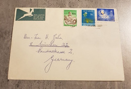 SOUTH AFRICA AIR MAIL COVER CIRCULED SEND TO GERMANY - Poste Aérienne