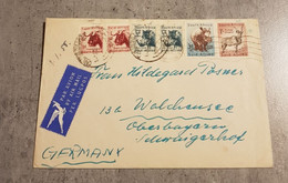 SOUTH AFRICA AIR MAIL COVER CIRCULED SEND TO GERMANY - Aéreo