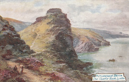 LYNTON - CASTLE ROCK. TUCK OILETTE - Lynmouth & Lynton