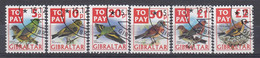 ++B1961. Gibraltar 2002. Birds. Dues. Michel 26-31. Cancelled - Gibraltar