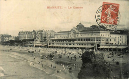 Biarritz * 1909 * Le Casino Kursaal * Entier Postal 5c Rouge - Biarritz