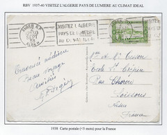 Algérie - Oblitération - Carte - Briefe U. Dokumente