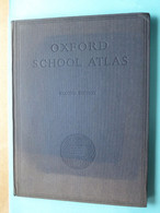 OXFORD SCHOOL ATLAS Second Edition 1956 ( See Photoscans From Some Pages ) COMPLEET ! - Mundo