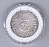 V/ Austria/ Casino Chip Token Silver Casinos Austria 200 ATS 1983 - Casino