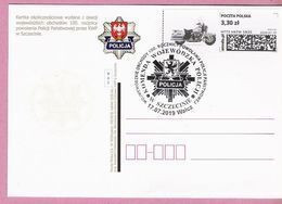 Poland 2019, WALCZ. Postcard, Road Police, Motorbike, LIMITED EDITION Issued By Poczta Polska - Policia – Guardia Civil