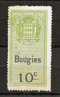 TIMBRES FISCAUX DE MONACO BOUGIES  N°1   10 C Vert   Cote Y Et T 2022  40 €; - Fiscaux