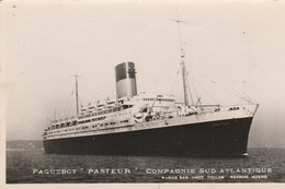 LE PAQUEBOT "PASTEUR" CIE SUD ATLANTIQUE - BELLE CARTE PHOTO - - Bateaux