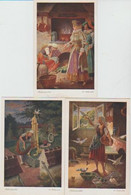 Série Complète 6 Cpa AFDIENBRÖDEL ( CENDRILLON) Illustr. KUBEL - Vertellingen, Fabels & Legenden